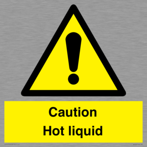 Caution Hot liquid